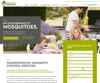 Dcmosquitosquad.com(Washington DC Mosquito & Tick Control) Screenshot