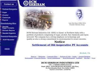 DCMSR.com(DCM Shriram Industries Ltd) Screenshot