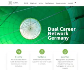 DCND.org(Dual Career Netzwerk Deutschland) Screenshot