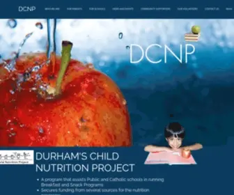 DCNP.ca(Durham's Child Nutrition Project) Screenshot