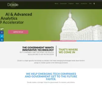 Dcode.co(Dcode connects the tech industry and government) Screenshot