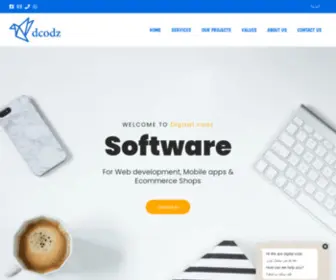 Dcodz.com(Software company) Screenshot