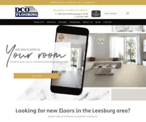Dcoflooring.net(Flooring in Leesburg FL from DCO Flooring) Screenshot