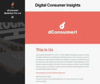 Dconsumeri.com(DConsumerI Mediatech Pvt. Ltd) Screenshot