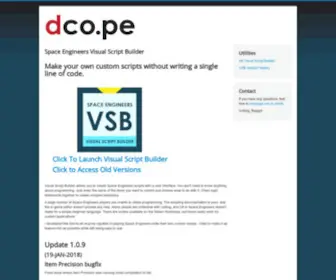 Dco.pe(Visual Script Builder) Screenshot