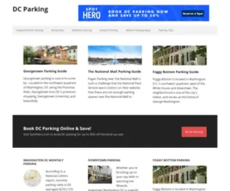 Dcparking.org(Washington DC Parking) Screenshot
