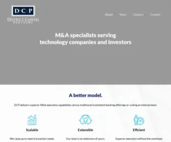 DCP.com(District Capital Partners) Screenshot