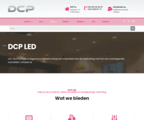 DCpled.be(DCP LED) Screenshot