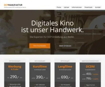 DCpmanufaktur.de(Professionelle DCP Erstellung) Screenshot