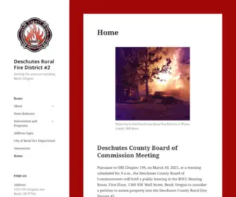 DCRFPD2.com(Serving the area surrounding Bend) Screenshot