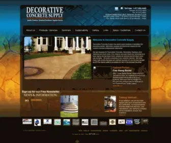 DCS-KS.com(Decorative Concrete Supply) Screenshot