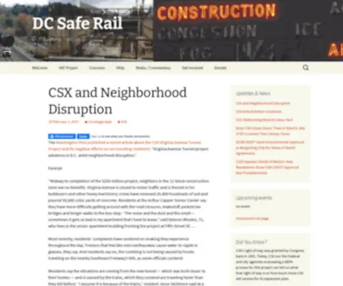 Dcsaferail.org(DC Safe Rail) Screenshot