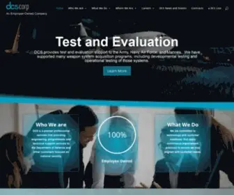 DCscorp.com(DCS Corporation) Screenshot