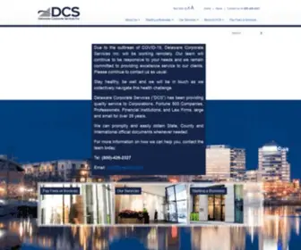 DCsdelaware.com(Delaware Corporate Services) Screenshot