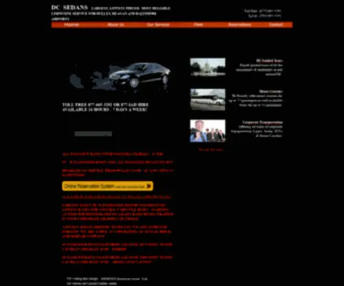 Dcsedans.com(Twenty-four hour Sedan Limousine for Washington DC Virginia Maryland.Washington DC Car Service) Screenshot