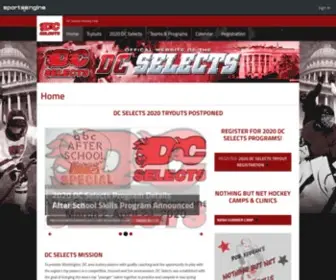 Dcselects.com(DC Selects Hockey Club) Screenshot