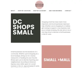 DCshopsmall.com(DC Shop Small) Screenshot