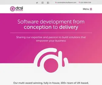 DCSlsoftware.com(Software Development Company) Screenshot