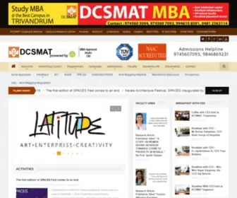 DCsmat.ac.in(Mba kerala university) Screenshot