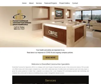 Dcsonline.net(Diversified Construction Specialists) Screenshot