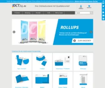DCT24.de(Klimaneutrale Onlinedruckerei) Screenshot
