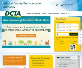 Dcta.net(DCTA-Providing modern transportation options like rail (A-train) & bus (Connect)) Screenshot