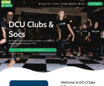 Dcuclubsandsocs.ie(DCU Clubs and Societies) Screenshot