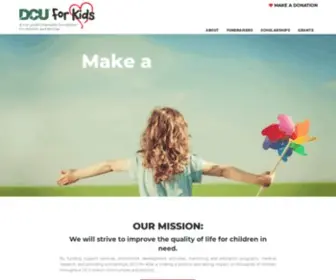 Dcuforkids.org(Make a difference) Screenshot