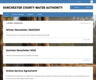 Dcwaonline.com(Dorchester County Water Authority) Screenshot