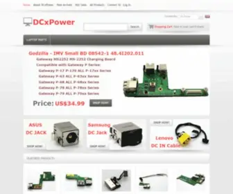 DCxpower.com(Genuine OEM Original Laptop Parts) Screenshot