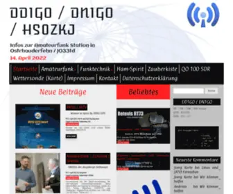 DD1GO.de(Infos zur Amateurfunk Station in Ostrhauderfehn) Screenshot