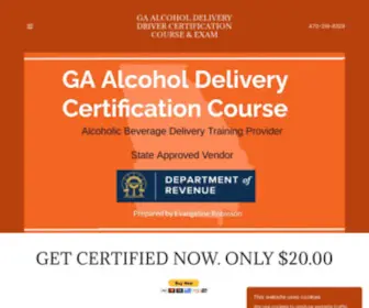 DDacert.com(GA Alcohol Delivery Certification) Screenshot