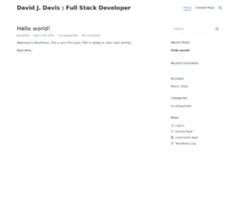 DDavisgraphics.com(Full stack development) Screenshot