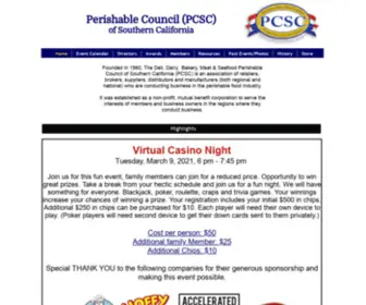 DDBcsocal.org(Meat & Seafood Perishable Council of So California (PCSC)) Screenshot