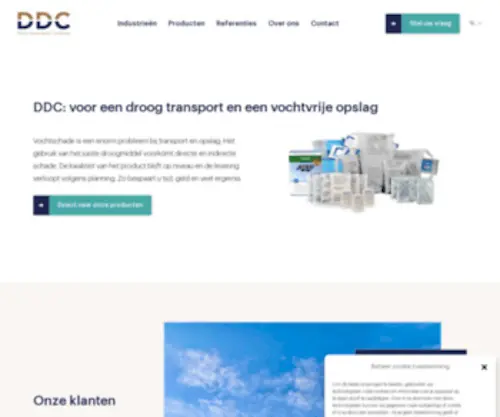 DDC.nl(Onze droogmiddelen voorkomen vochtschade. Het resultaat) Screenshot