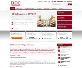 DDC.uk.net(Due Diligence Checking Ltd) Screenshot