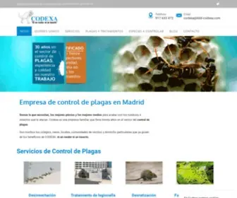 DDD-Codexa.com(Empresa de Control de Plagas y Desinsectacion en Madrid) Screenshot