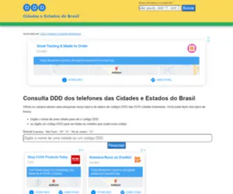 DDDcidade.com.br(DDD Cidades) Screenshot