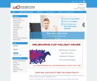 DDDigitalprinting.com.au(Digital Printing Services Melbourne CBD) Screenshot