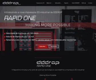 DDDrop.com.br(Impressora 3D industrial) Screenshot
