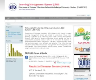 DDebzu.edu.pk(Directorate of Distance Education) Screenshot