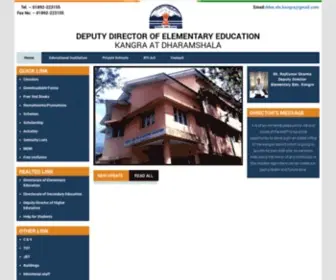 DDeekangra.in(DEPUTY DIRECTOR OF ELEMENTARY EDUCATION KANGRA AT DHARAMSHALA) Screenshot