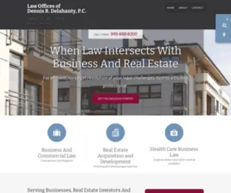 DDelahantylaw.com(Newport Beach Business Attorney) Screenshot