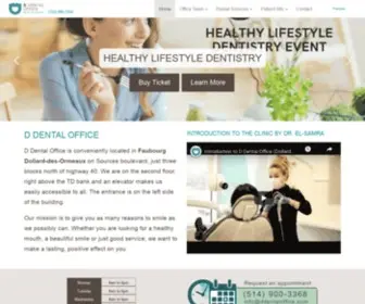 DDentaloffice.com(Dentiste DDO clinique dentaire dollard des ormeaux) Screenshot