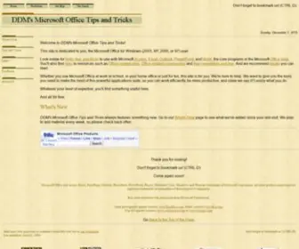 DDmcomputing.com(DDM's Microsoft Office Tips and Tricks) Screenshot