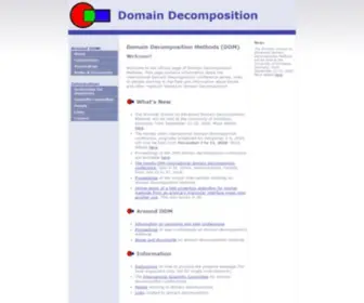 DDM.org(Domain Decomposition Methods (DDM)) Screenshot