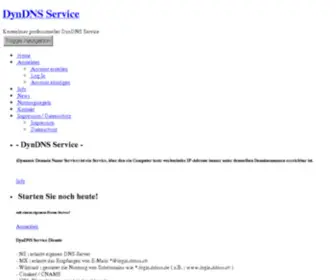 DDNSS.org(DynDNS Service (Dynamic Domain Name Service)) Screenshot