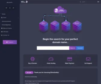DDosdaddy.com(Portal Home) Screenshot