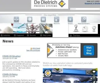 DDpsinc.com(De Dietrich Process Systems) Screenshot