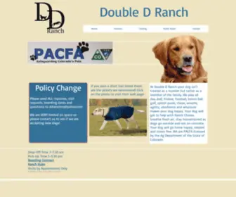 DDranchco.com(Colorado Springs Dog Boarding and Dog Training) Screenshot